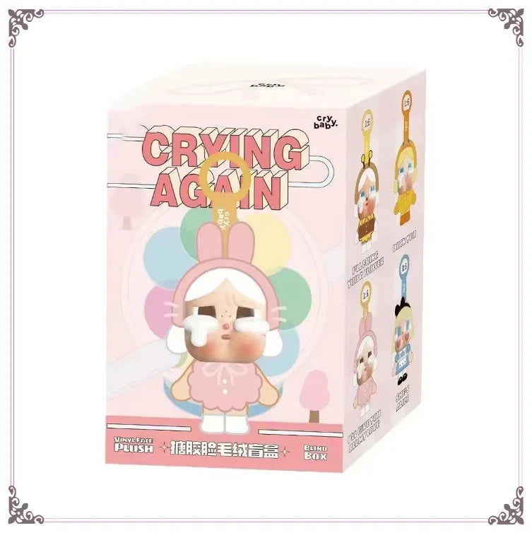 Crybaby Crying Again Series Vinyl Doll — Mystery Blind Box Figure, Cute Animal Pendant Keychain Toy Gift