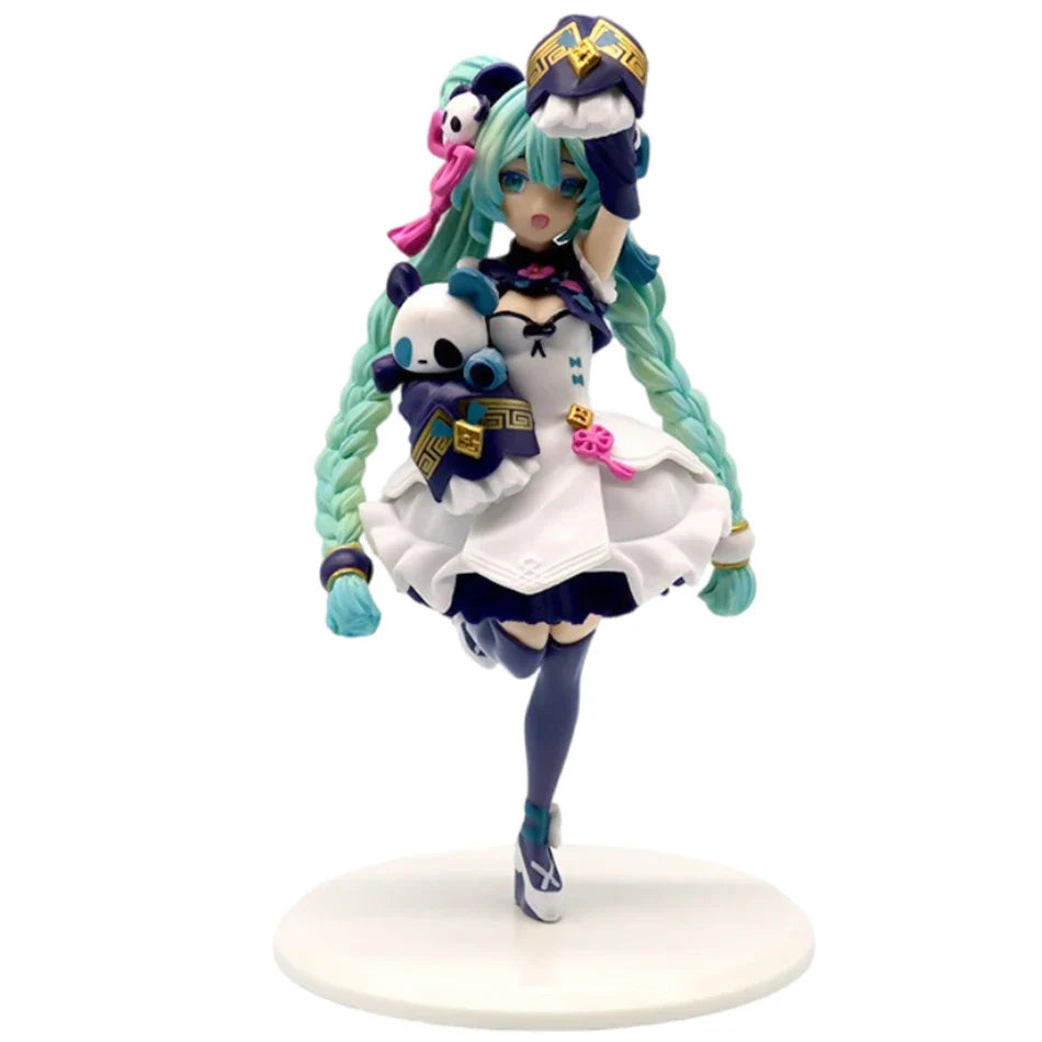 20CM Anime Hatsune Miku x Cinnamoroll Figure – Collectible Decorative Model, Kawaii Gift for Kids