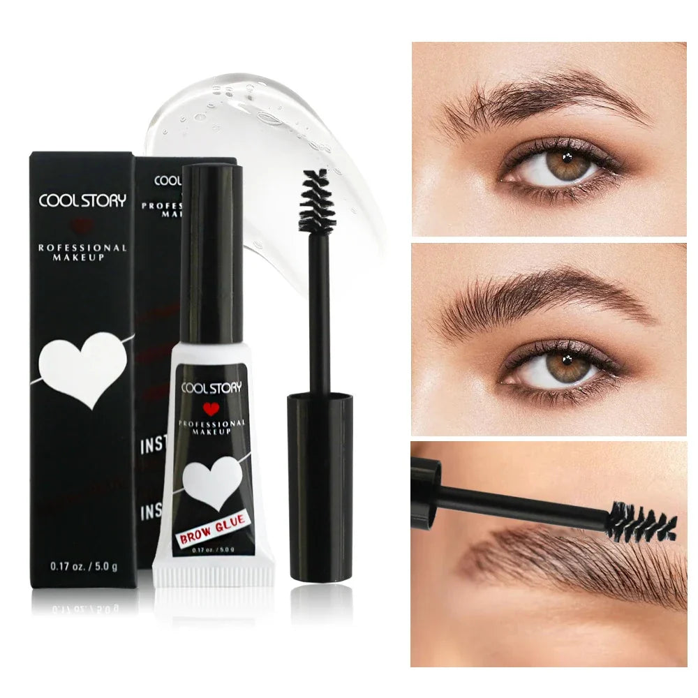 Transparent Eyebrow Shaping Gel – Waterproof, Natural 3D Long-Lasting Eyebrow Enhancer