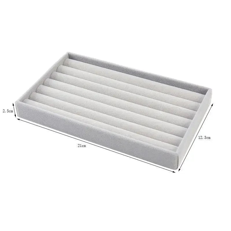 Jewelry Storage Box Organizer – Multi-Compartment Necklace, Ring, Earrings & Brooch Display Drawer Tray