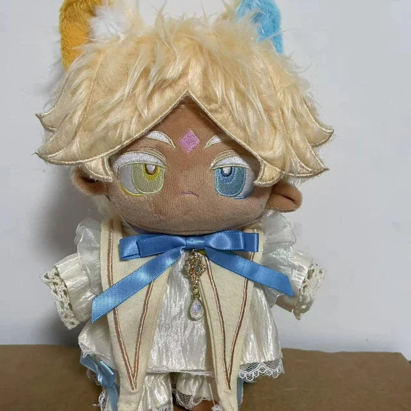 Pure Vanilla Cookie Plush Doll 20cm β Dress-Up Cotton Stuffed Toy from Cookie Run: Kingdom, Cosplay Gift for Kids