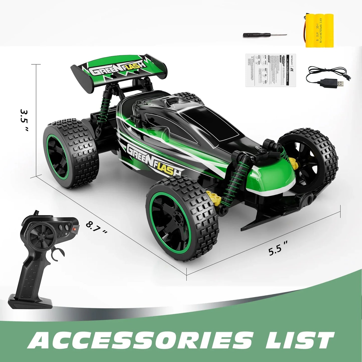 Sinovan 1:18 RC High-Speed Car – 20km/h Remote Control Drift Toy for Kids