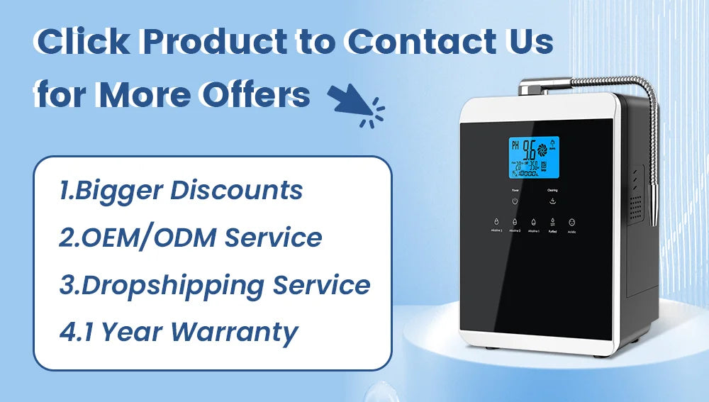 11-Plate Platinum Alkaline Water Ionizer Machine β Household PH 4.5~10.5 Acid & Alkaline Water Generator