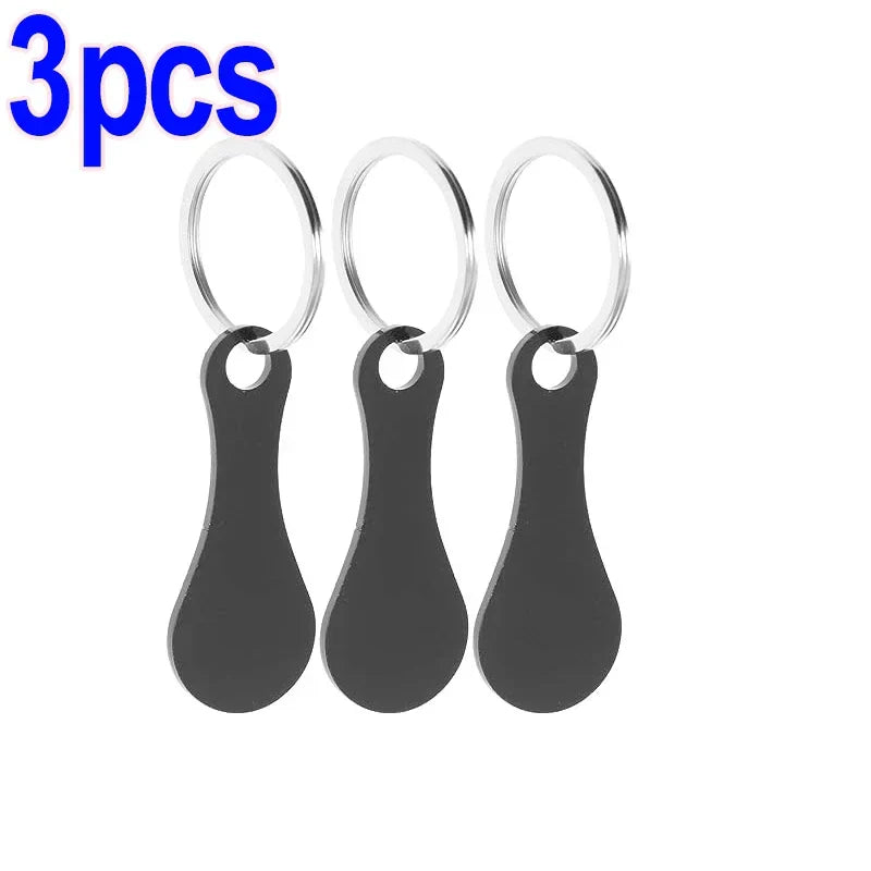 Shopping Cart Token Keychain – Portable Stainless Steel Key Ring for Daily Use Accessories