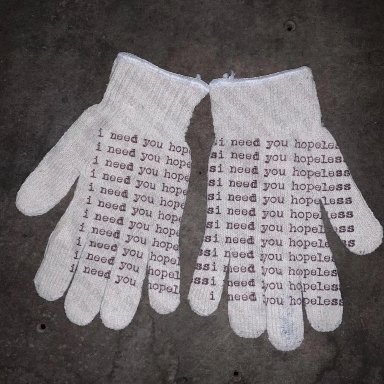 Gothic Y2K Winter Gloves - Men's Vintage Punk Anime Print Kawaii Fashion Accessories