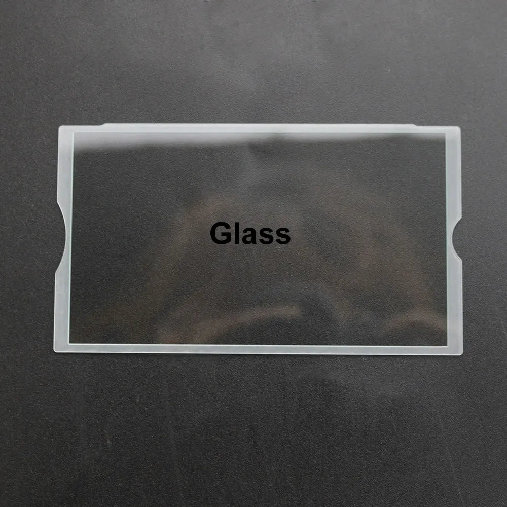 JCD Transparent Glass Screen Lens Cover – Display Panel Protector for PSP 2000/3000 Console with Clear Frame