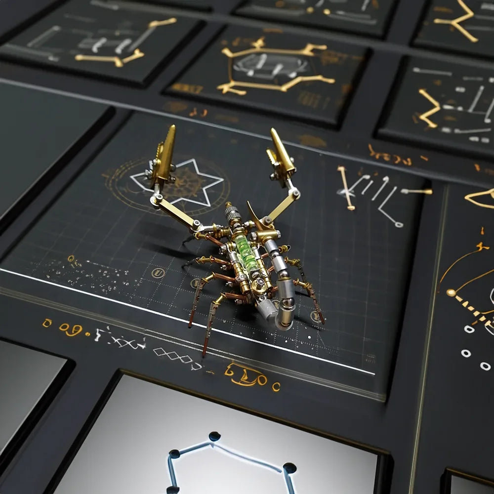 DIY 3D Mechanical Spider Metal Model Kit – Cyberpunk Insect Puzzle Assembly Creative Handmade Building Toy for Adults & Teens
