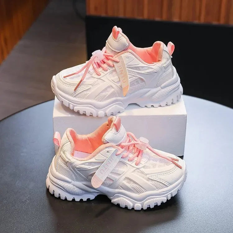 Breathable Mesh Kids’ Sport Shoes – Spring & Autumn Casual Sneakers for Boys and Girls