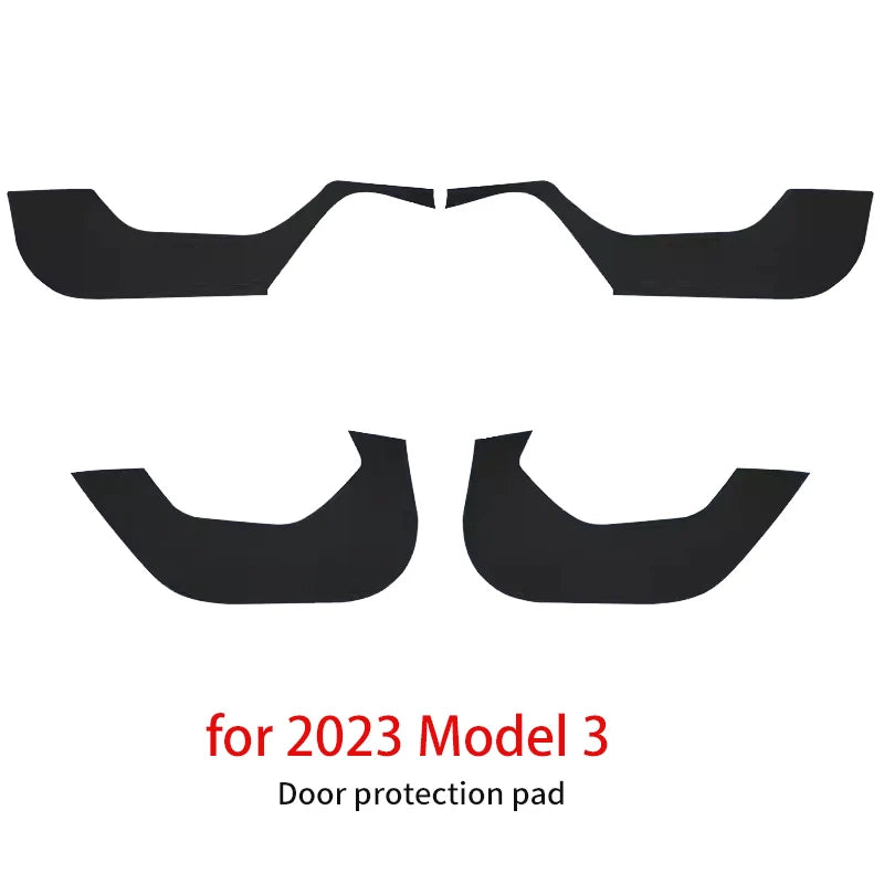 Tesla Model 3/Y Car Door Anti-Kick Pad – Protective Door Panel Mat, Anti-Stepping & Anti-Dirt Accessory