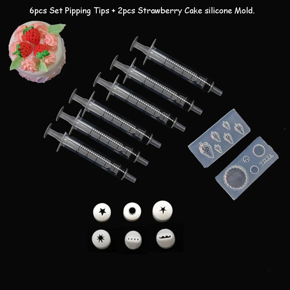 21PCS/13PCS Mini Nozzle Tips Set – Pottery Clay & DIY Dessert Cake Piping Tools