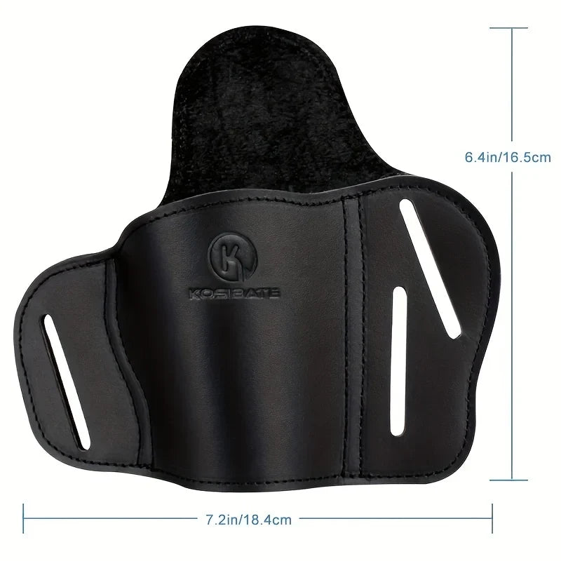 KOSIBATE Genuine Leather OWB Belt Holster for 1911 – Durable Outdoor Hunting Gun Holster
