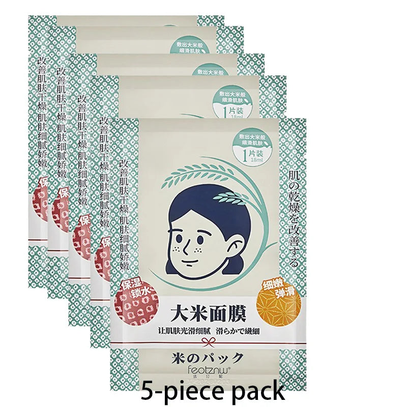 Fadinne Rice Face Mask – Hydrating, Moisturizing & Water-Locking Formula for Soft, Supple Skin