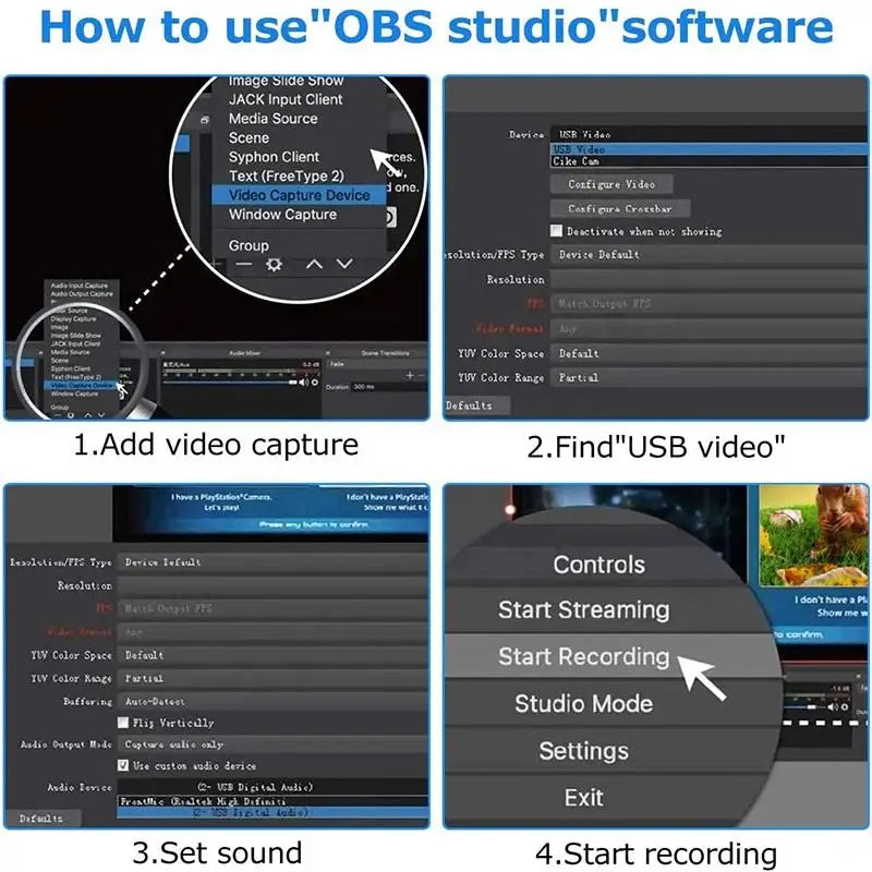 1080P HDMI USB Capture Device – Video Recording & Streaming for Gaming, Conferencing, Mac & PC Compatible