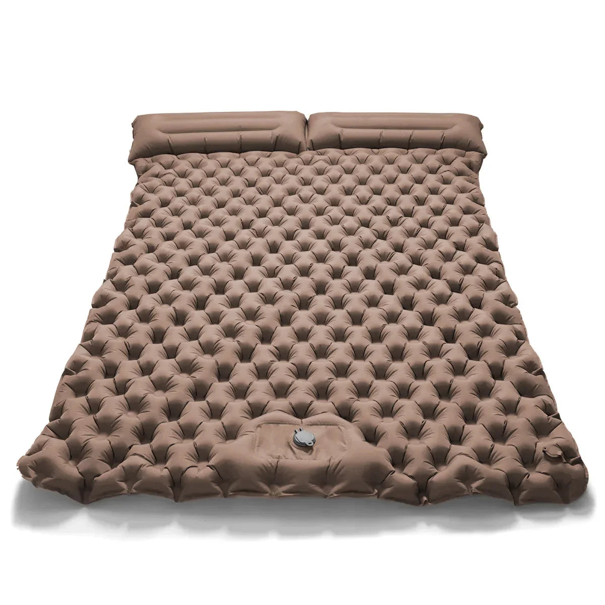Double Camping Air Mattress with Pillow - Waterproof, Inflatable Sleeping Pad for Nature Hikes