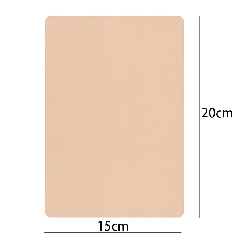 Tattoo Practice Skin 3MM Thick – Double-Sided Silicone Fake Skin for Beginners (1/3/5/8/10/15PCS)