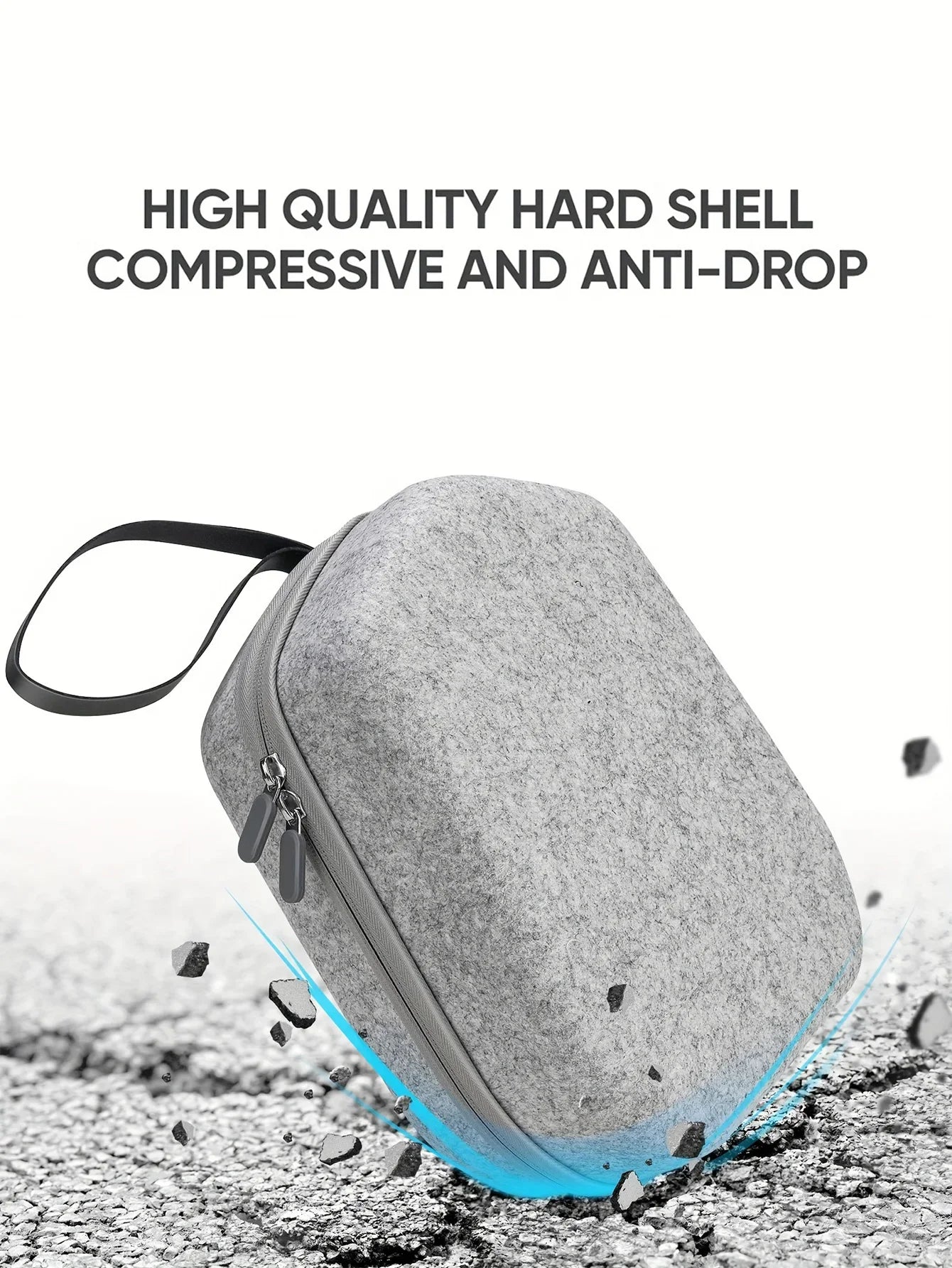 Hard Suitcase for Oculus Quest 2 Basic/Elite VR: Compatible with Game Headphones & Touch Controller Accessories