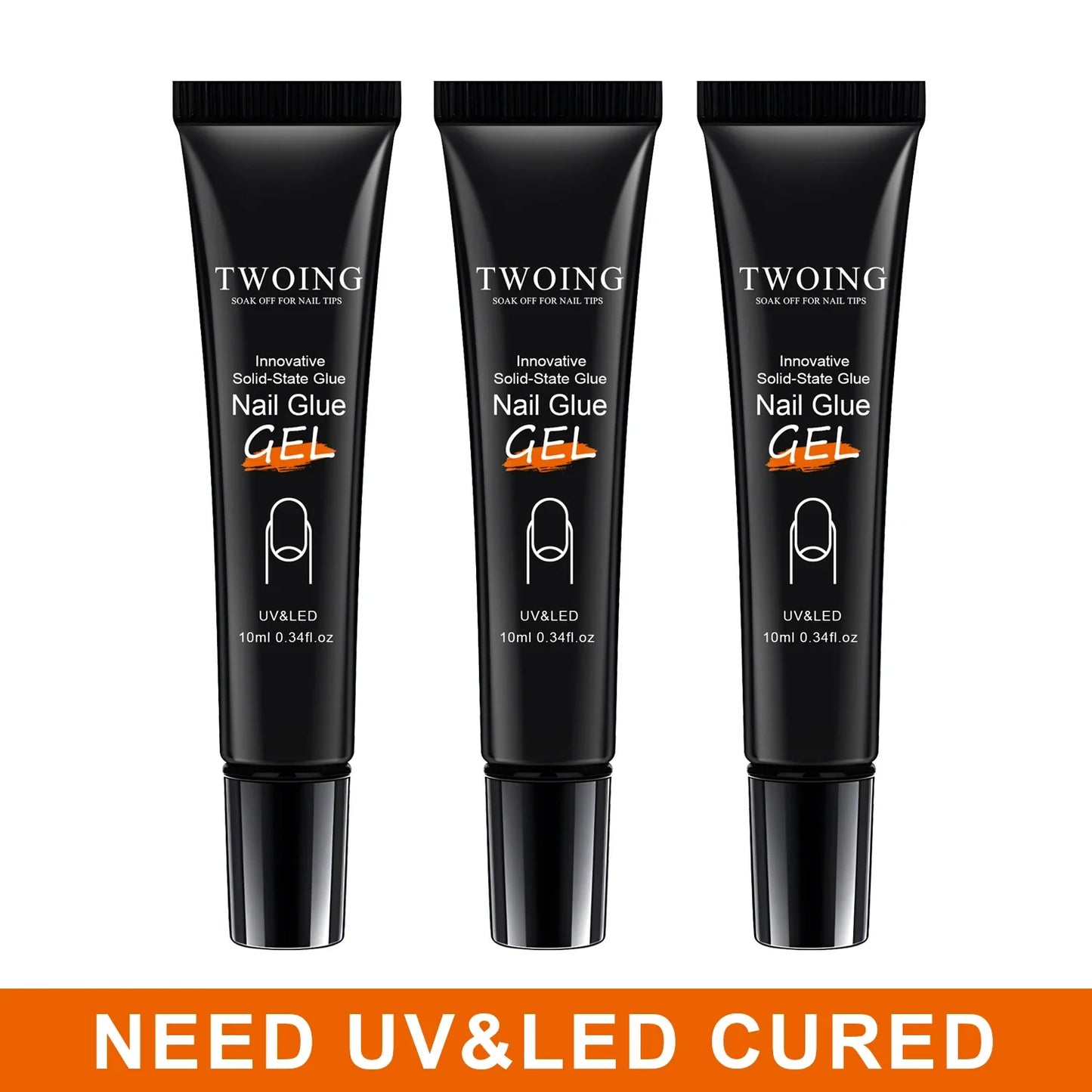Solid Nail Glue for Press-On Nails – Acrylic Gel Adhesive for Manicure Extensions and Long-Lasting False Nails