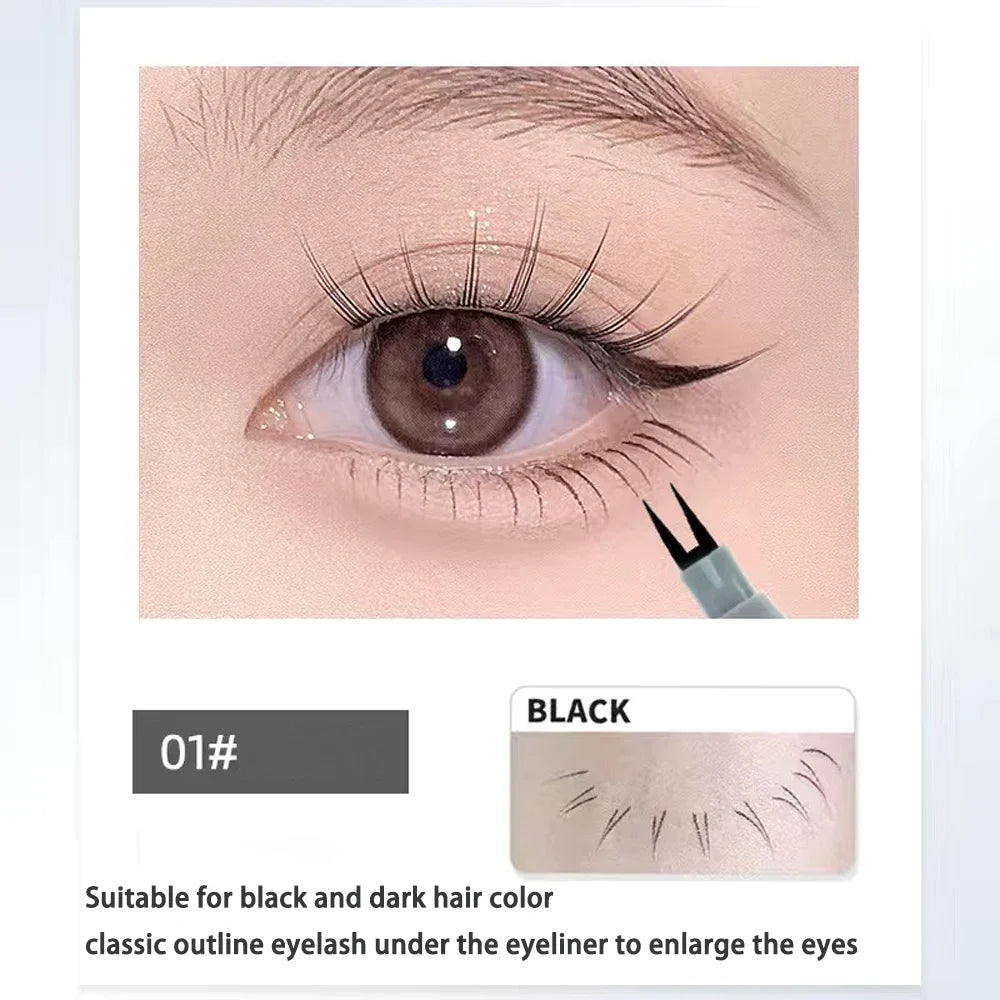 Double-Claw Liquid Eyeliner β Ultra-Thin, Waterproof, Non-Smudge & Sweat-Proof Lower Lash Pen