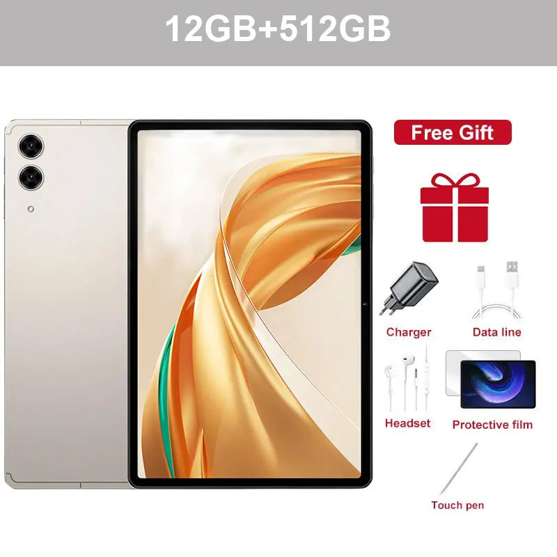 10.1" S10 Ultra Kids Tablet – Global Edition Android 15, 5G Dual SIM, Gaming Tablet 22GB+2TB, 10000mAh