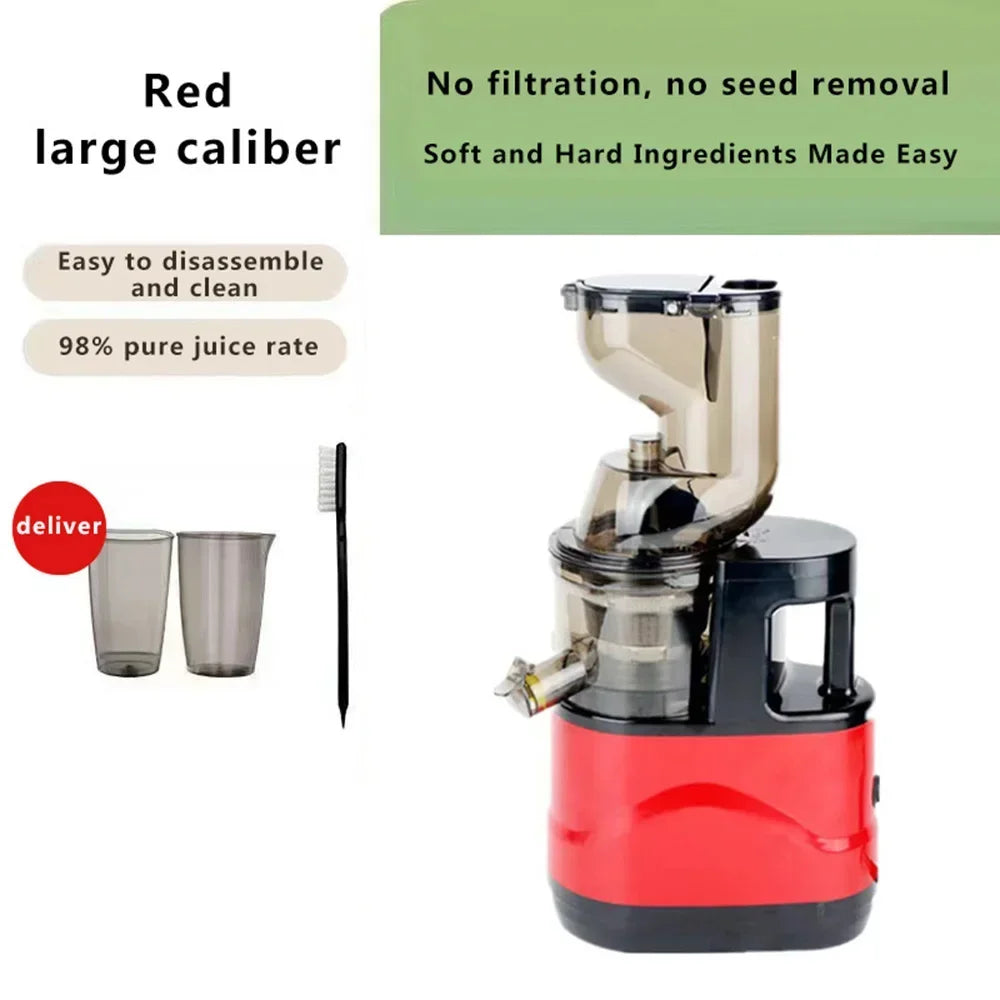 Houselin 7" Cold Press Juicer — Masticating Juicer Machine for Fruits & Vegetables