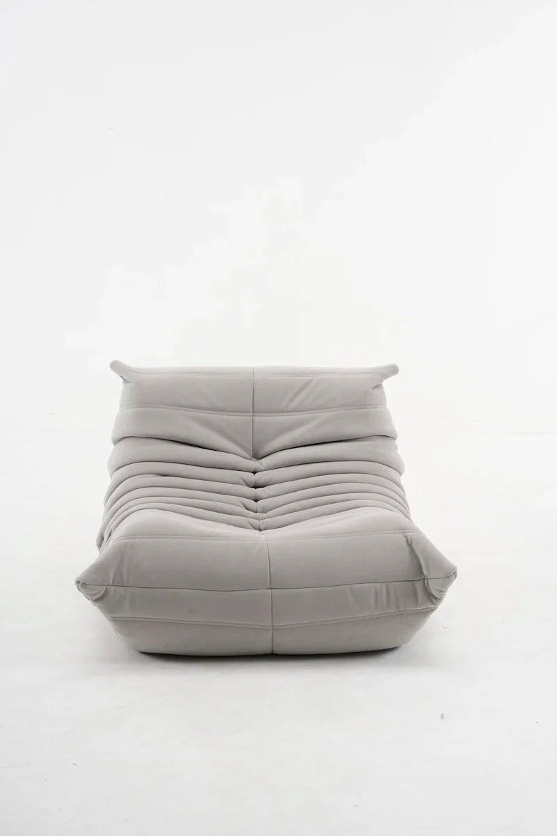 Caterpillar Togo Single Sofa – Tatami-Style Leisure Chair for Living Room or Bedroom, Reading & Relaxing Seat