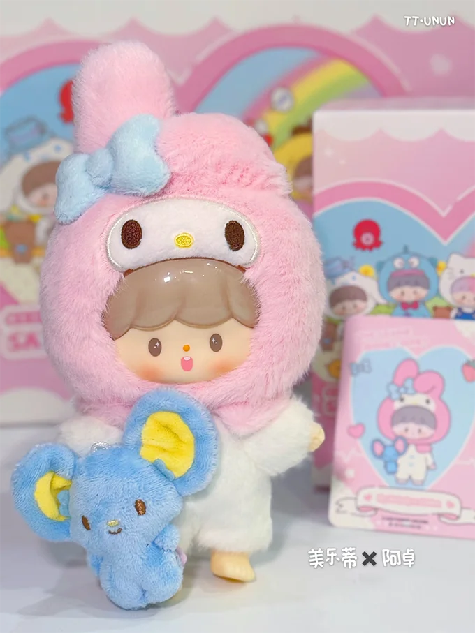 Genuine Sanrio x zZoton Love-League Buddies Vinyl Dolls Blind Box β Cute Hello Kitty & Kuromi Collectible Toys Gift