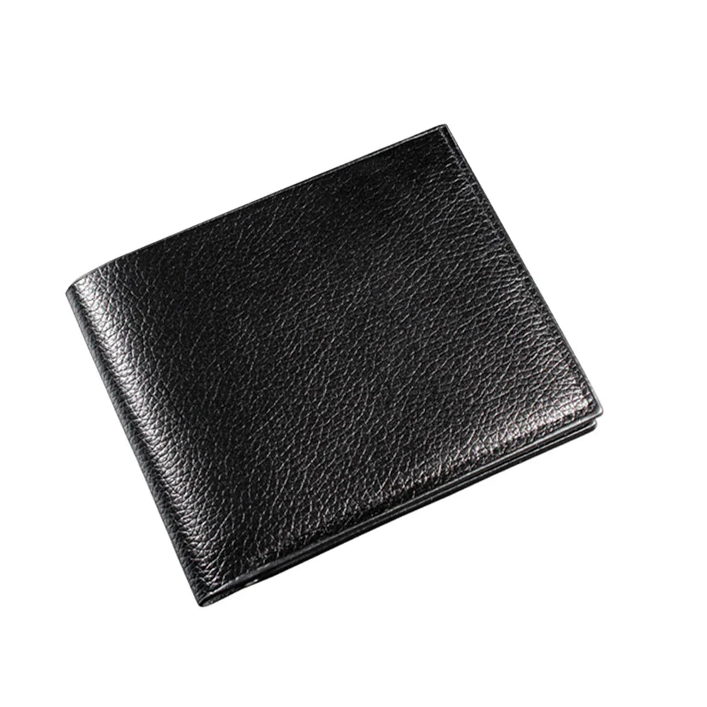 Mini Slim Zipper Card Wallet for Men — Portable Ultra-Thin Black Purse for ID, Bank & Credit Cards