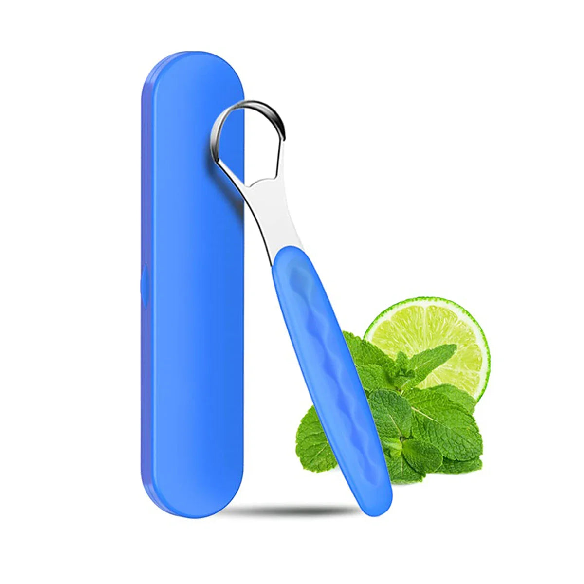 Portable Stainless Steel Tongue Cleaner – Color Tongue Scraper for Bad Breath and Oral Hygiene Care