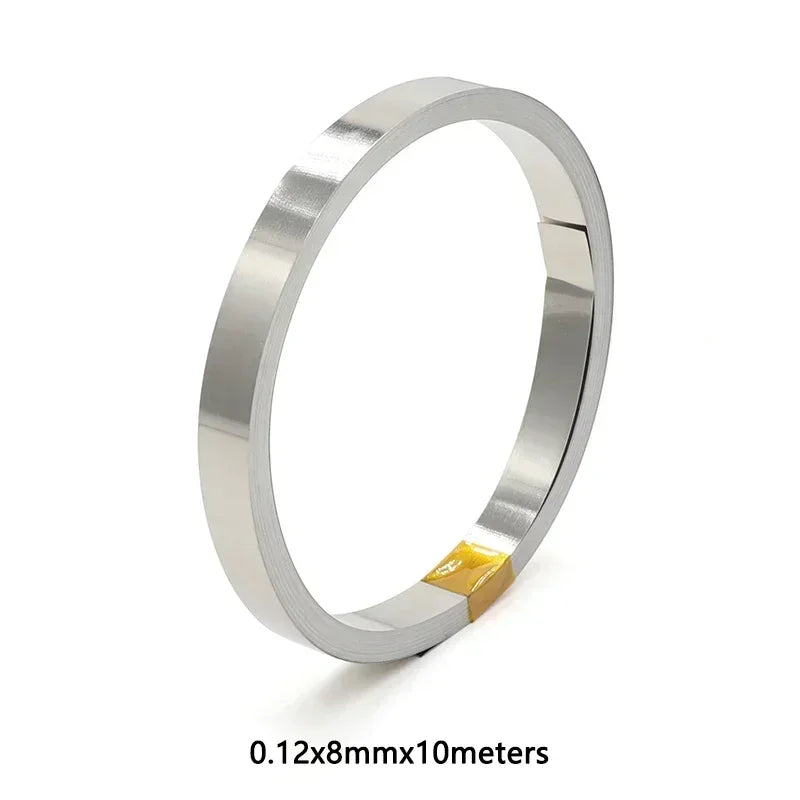 10m Roll 18650 Li-Ion Battery Nickel-Plated Strip – 0.1mm-0.2mm Spot Weld Steel Connector Belt
