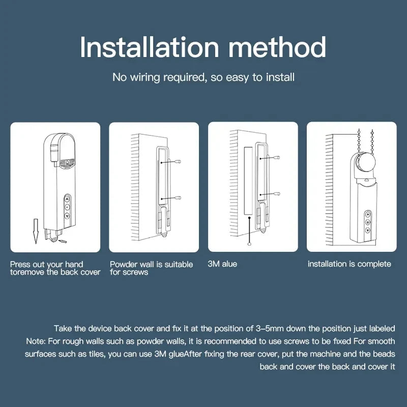 Tuya WiFi Smart Blind Motor – App-Controlled Automatic Roller Shutter & Curtain Opener Driver