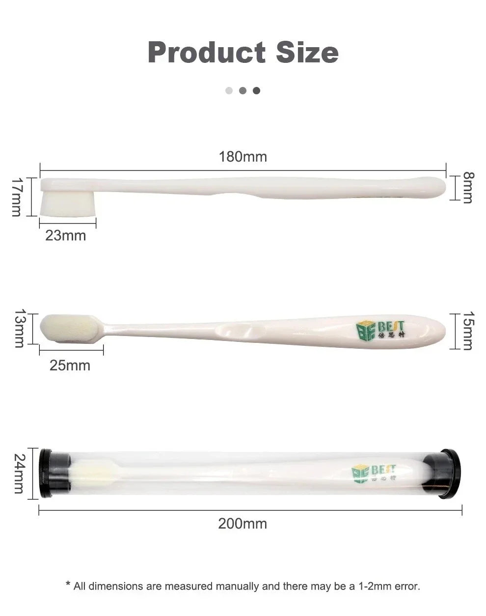 BST-82 PBT Fiber Cleaning Brush – IC Glue Removal and Polishing Tool for PCB, BGA, and Mobile Phone Motherboard Repair
