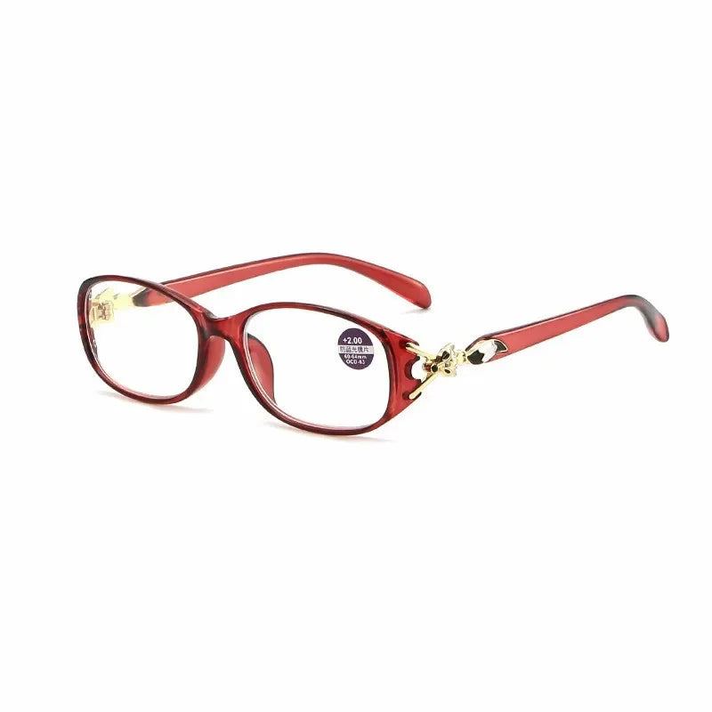 Women's Fox Anti-Blue Light Reading Glasses – Fashion Presbyopic Eyewear +1.0 to +4.0 Computer Prescription Glasses
