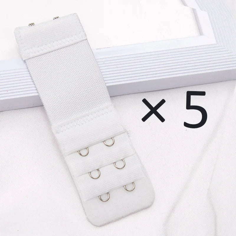 5PCS Women’s Bra Extender Set – Elastic Adjustable Strap, Hook Clip Expander for Bra & Intimates Accessories