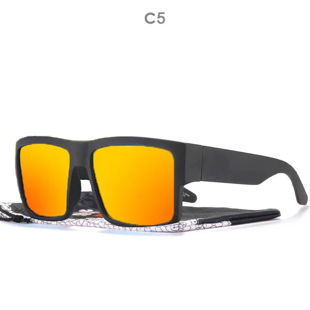 CYRUS Polarized Square Sunglasses — Classic Fashion Sport Driving Shades for Men & Women with Logo