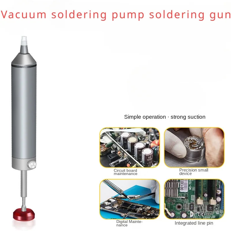 New Aluminum Desoldering Pump – Powerful Solder Sucker Pen for Tin Removal, Welding & Soldering Repair Tool