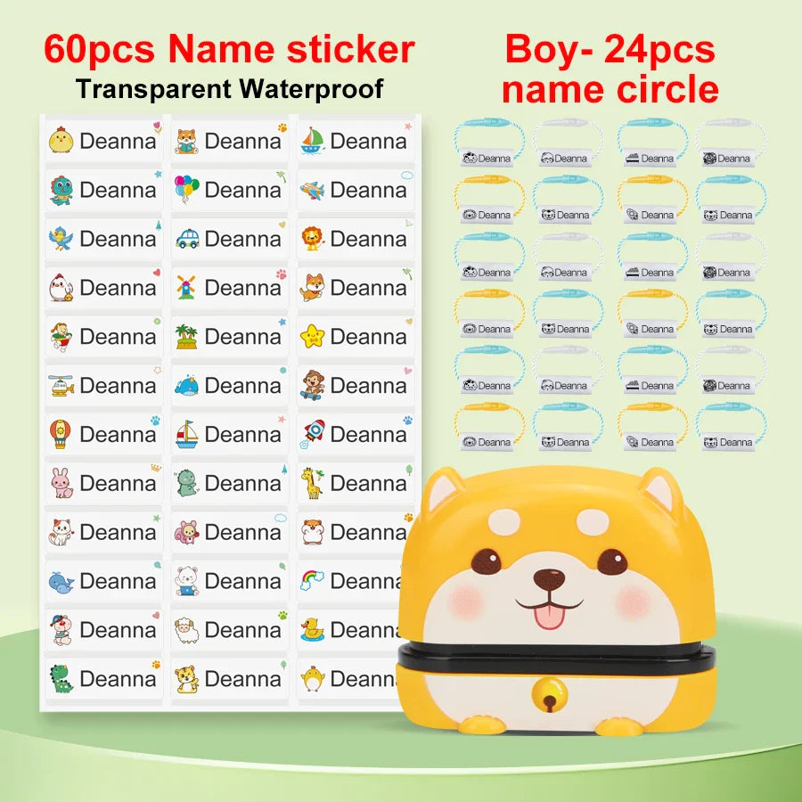 149pcs Personalized Name Stamp Set – Waterproof, Non-Fading Baby & Kindergarten Engraved Seals, Perfect Student Gift