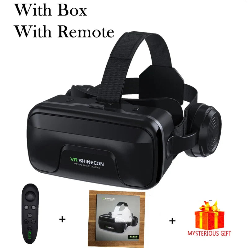 VR Shinecon 10.0 3D Virtual Reality Headset โ Helmet Goggles for Smartphone Gaming