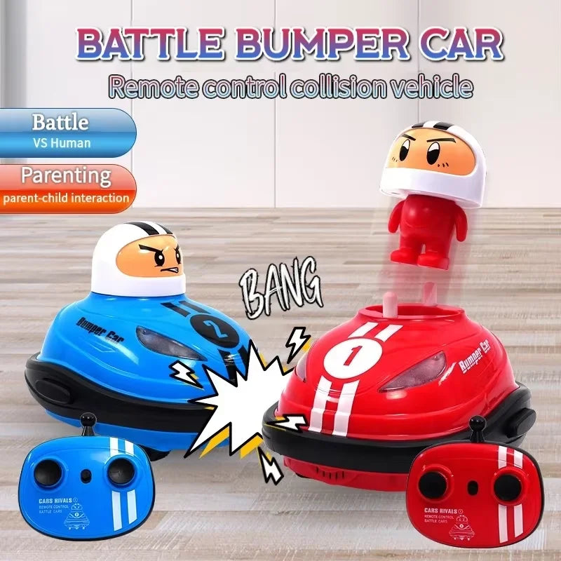 RC Battle Bumper Car Toy for Kids – Music & Light Catapult Robot Karting Game for Toddlers