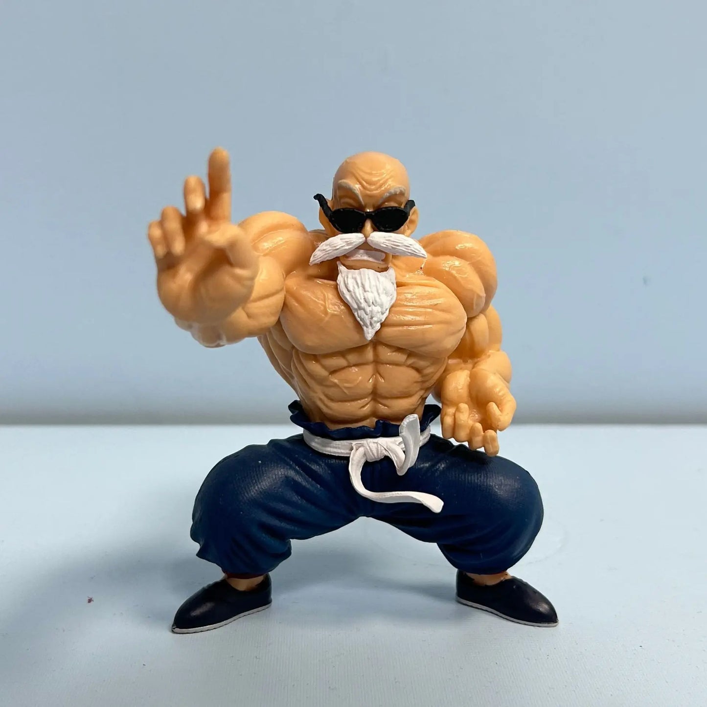 10cm Dragon Ball Anime Figure – GK Muscle Master Roshi & Goku Kame Sennin PVC Action Toy for Kids & Collectors