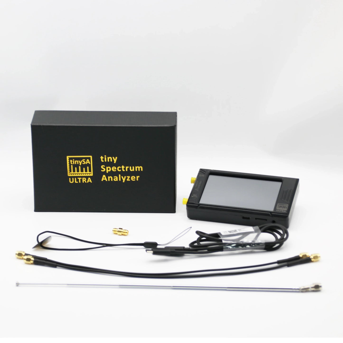 4-inch TinySA Ultra Spectrum Analyzer – 100kHz to 5.3GHz with MF, HF, VHF & UHF Input