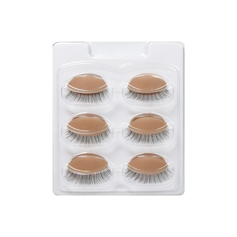 GLAMLASH Mini Lash Practice Training Head – Eyelash Extension Model with Removable Eyelids for Lash Extension Training Tool