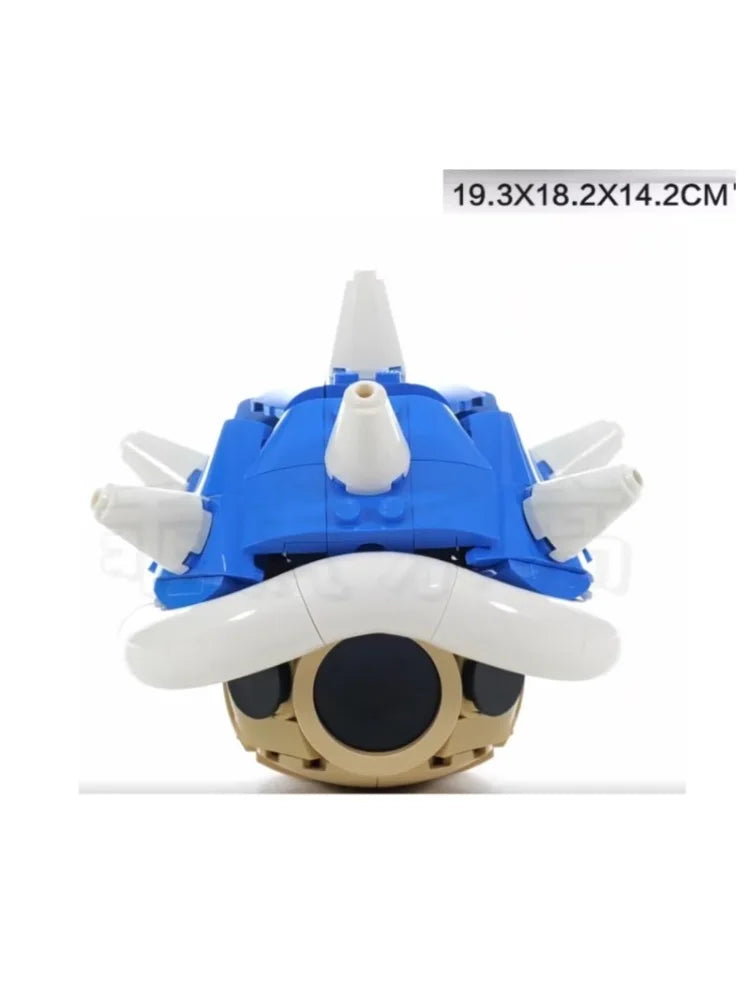 MOC Game Anime Figure Set 40787 — DIY Kart Spiny Shell Turtle Building Blocks for Kids