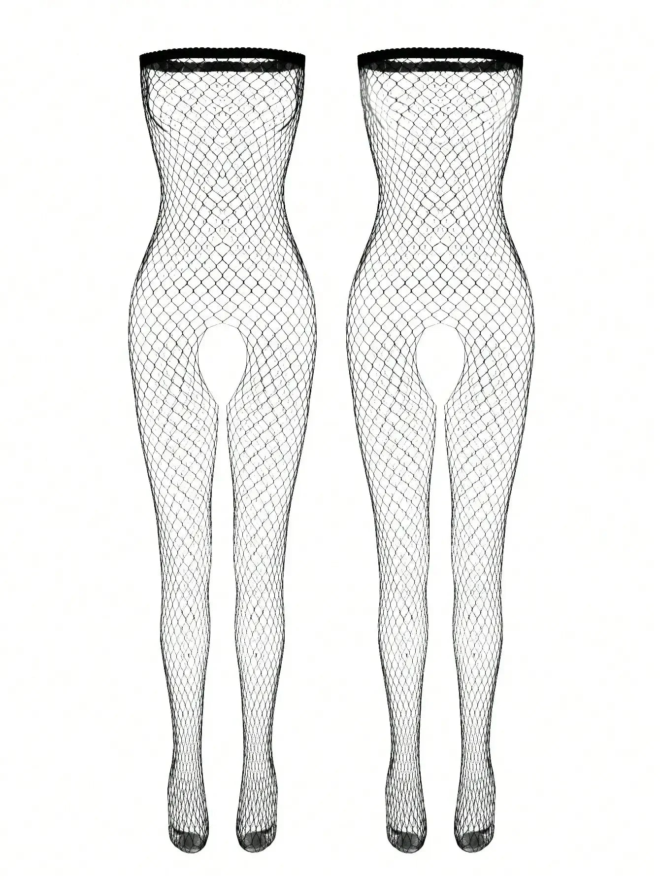 Sexy Women’s Lingerie Jumpsuit — Open Crotch Mesh Bra Bodysuit, Erotic Lingerie Set