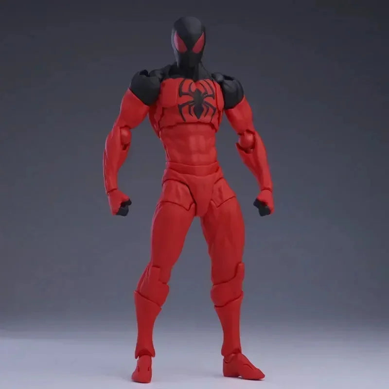 Original Mess Toys Spider Figure – Black Suit & Scarlet Spider Kaine Parker Action Figure