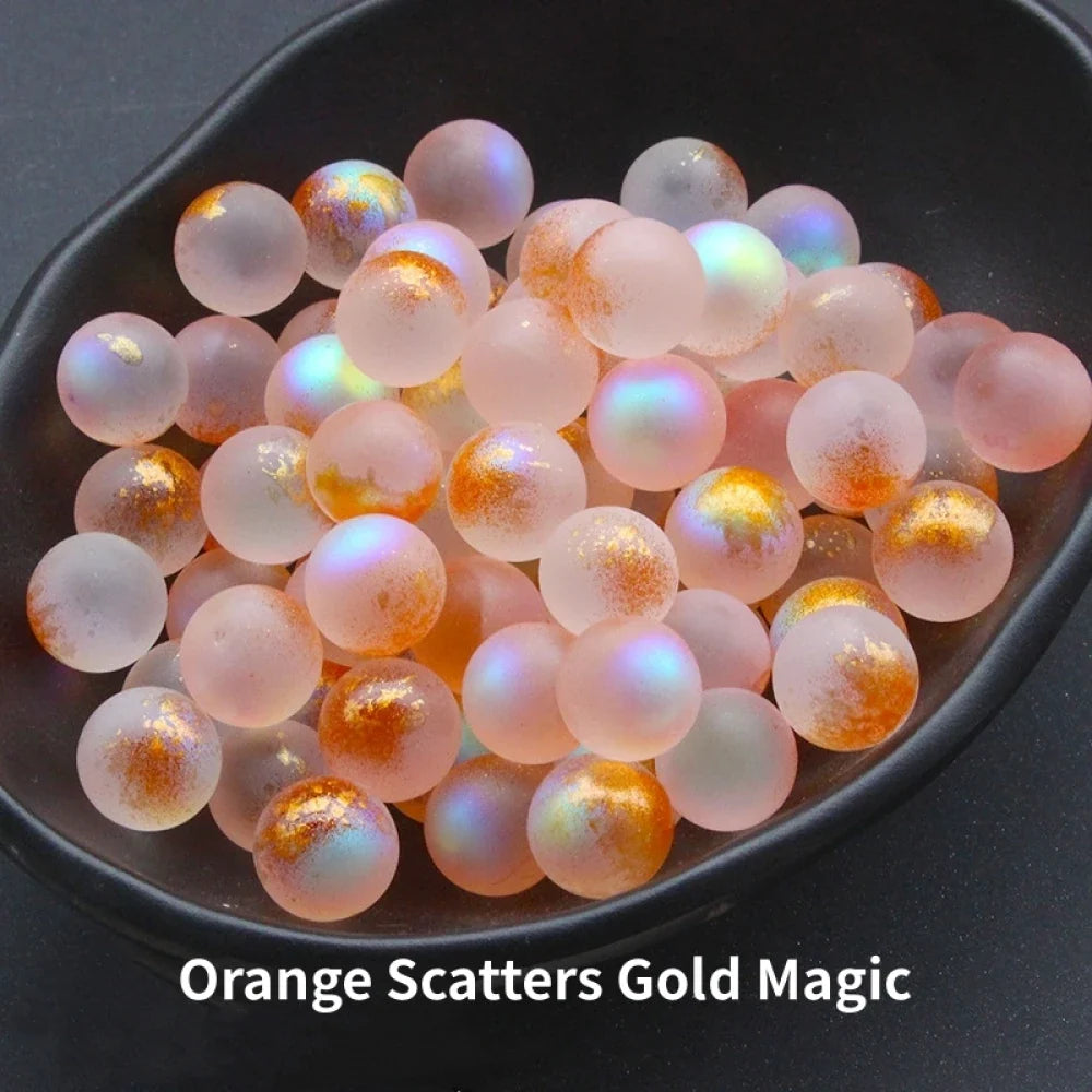 10PCS Starry Glass Marbles - Decorative Marble Set For Aquarium, Garden Pathway, Bonsai & Fun Games Accessories