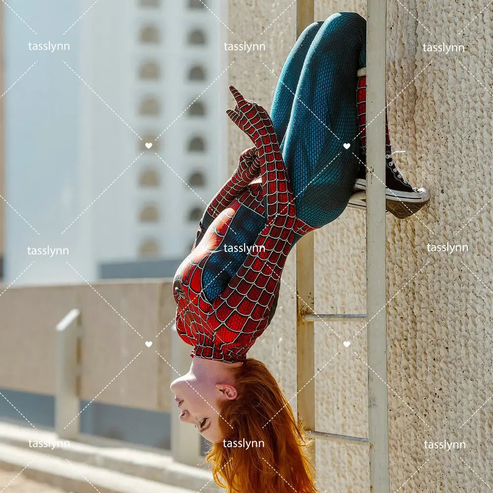 Spider-Raimi Cosplay Costume – Spider Girl Zentai Spandex Bodysuit for Halloween, Party & Anime Geek Outfit