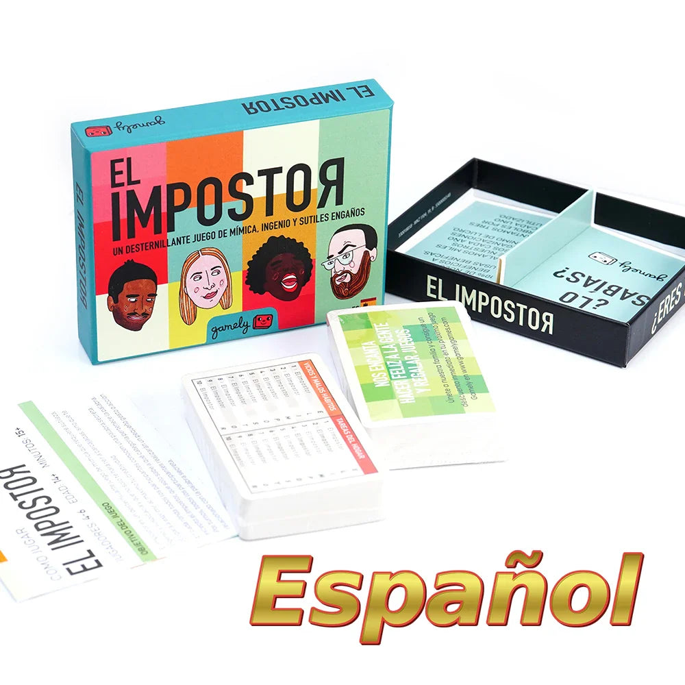 Spanish Trio Card Game Set – Party Games Including The Imposter, Arre Unicorn & More