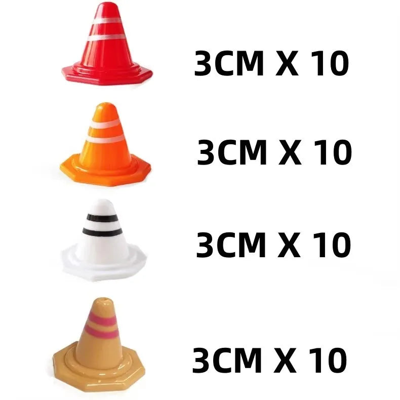 RC Drift Car Mini Track Accessories – Racing Obstacles, Road Barriers & Highway Scene Tool Set