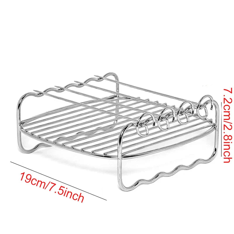 Air Fryer Baking Accessories Set – Wire Oven Grill Rack for 3-5.8QT COSORI, Gowise, Phillips, Ninja, Cozyna