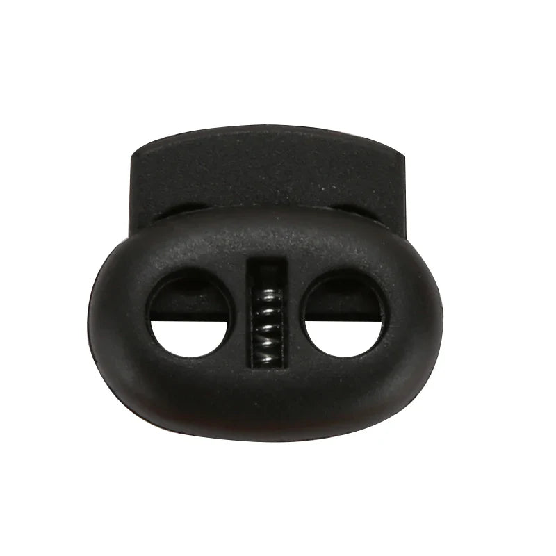 Plastic Cord Lock Stopper Toggle – Drawstring, Elastic Lanyard & Paracord Rope Clip for Bags & Garments